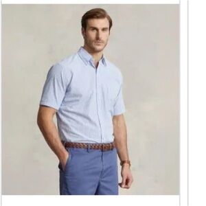 Men's seesucker Ralph Lauren Short Sleeve Shirt
